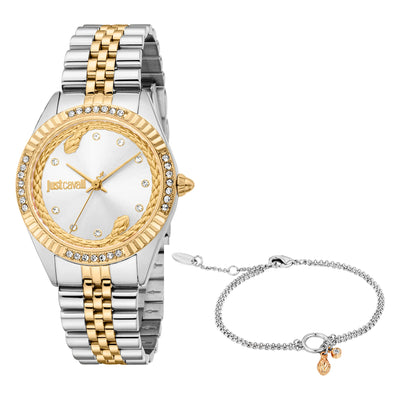 Just Cavalli SET Vittoria Glam Due Toni YG Argento