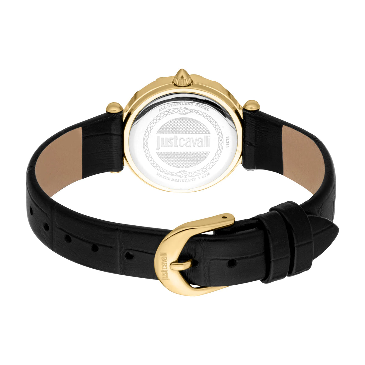 Just Cavalli Just Cavalli Animalier Stella Snake Leather Black YG Silver — immagine 2