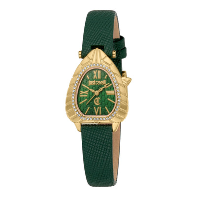 Just Cavalli Animalier Perla Pelle Verde YG