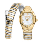 Just Cavalli Just Cavalli Signature Snake Aria Two Tones YG Silver MOP