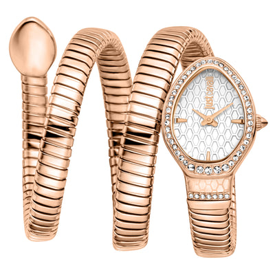 Just Cavalli Signature Snake Carezza Oro Rosa Argento