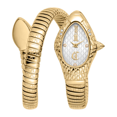 Just Cavalli Signature Snake Vetra Giallo Oro Argento