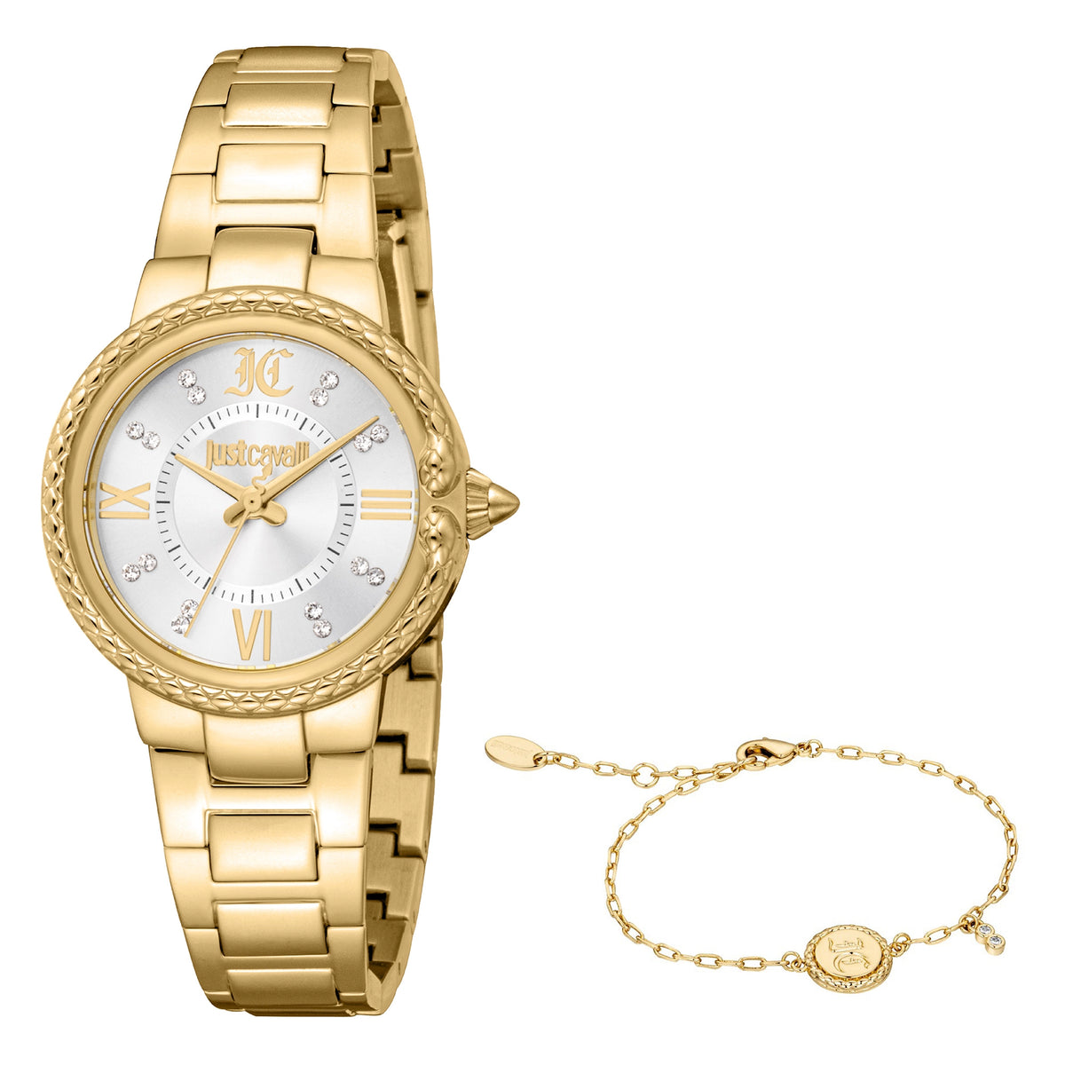 Just Cavalli Just Cavalli SET Primavera Snake Yellow Gold Silver