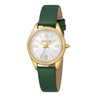 Just Cavalli Just Cavalli Animalier Amabile Leather Green Silver