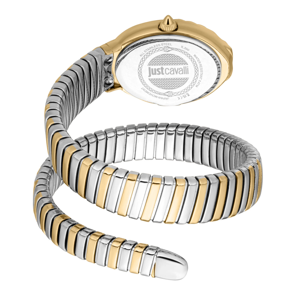 Just Cavalli Just Cavalli Signature Snake Fiore Silver Yellow Gold — immagine 2