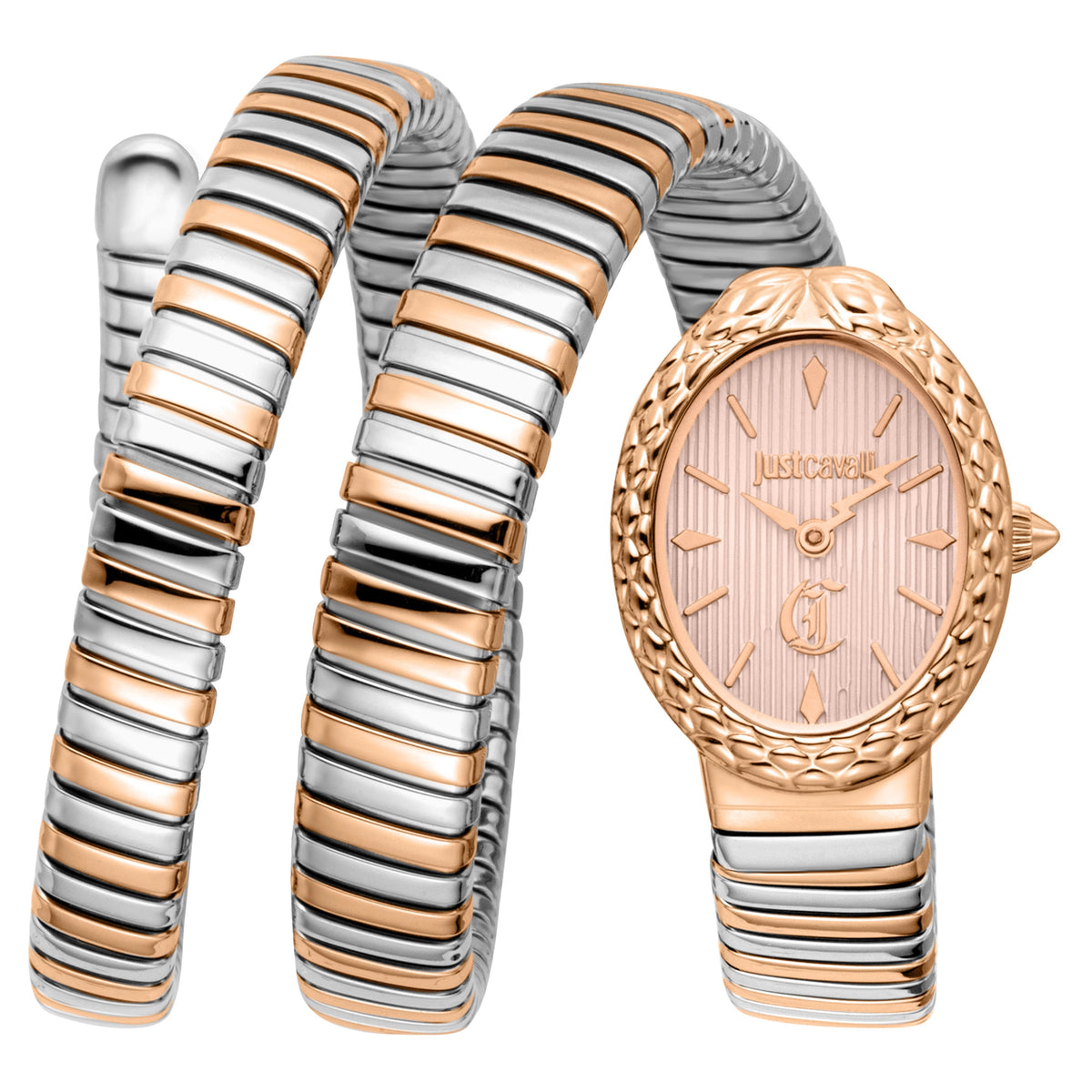 Just Cavalli Just Cavalli Signature Snake Sognia Silver Rose Gold