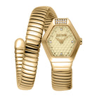 Just Cavalli Just Cavalli Signature Snake Splora Yellow Gold Champagne