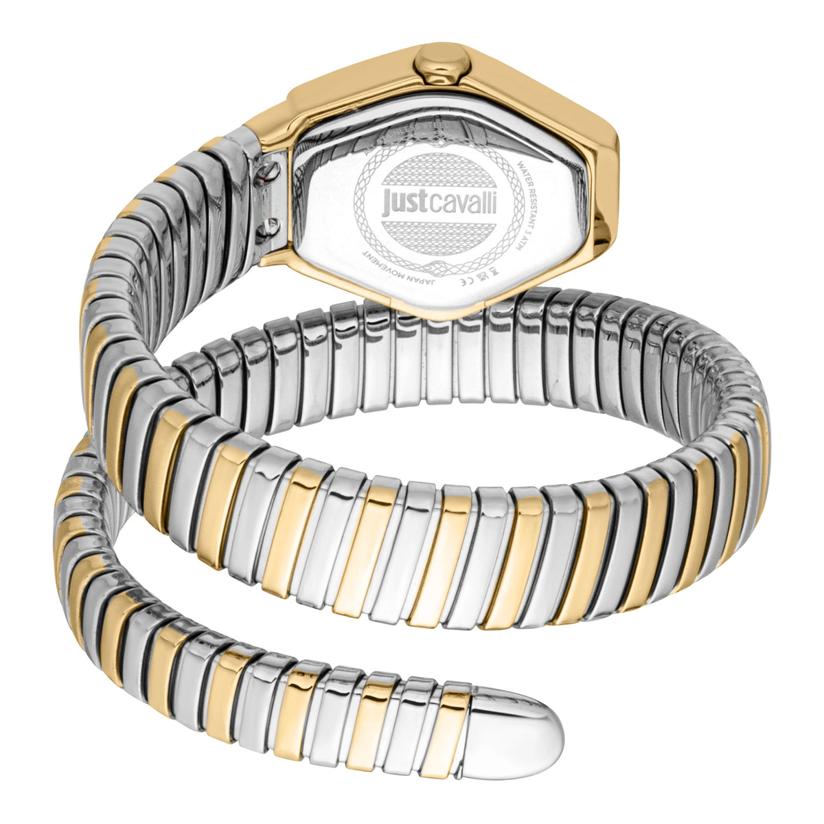 Just Cavalli Just Cavalli Signature Snake Splora Silver Yellow Gold — immagine 2