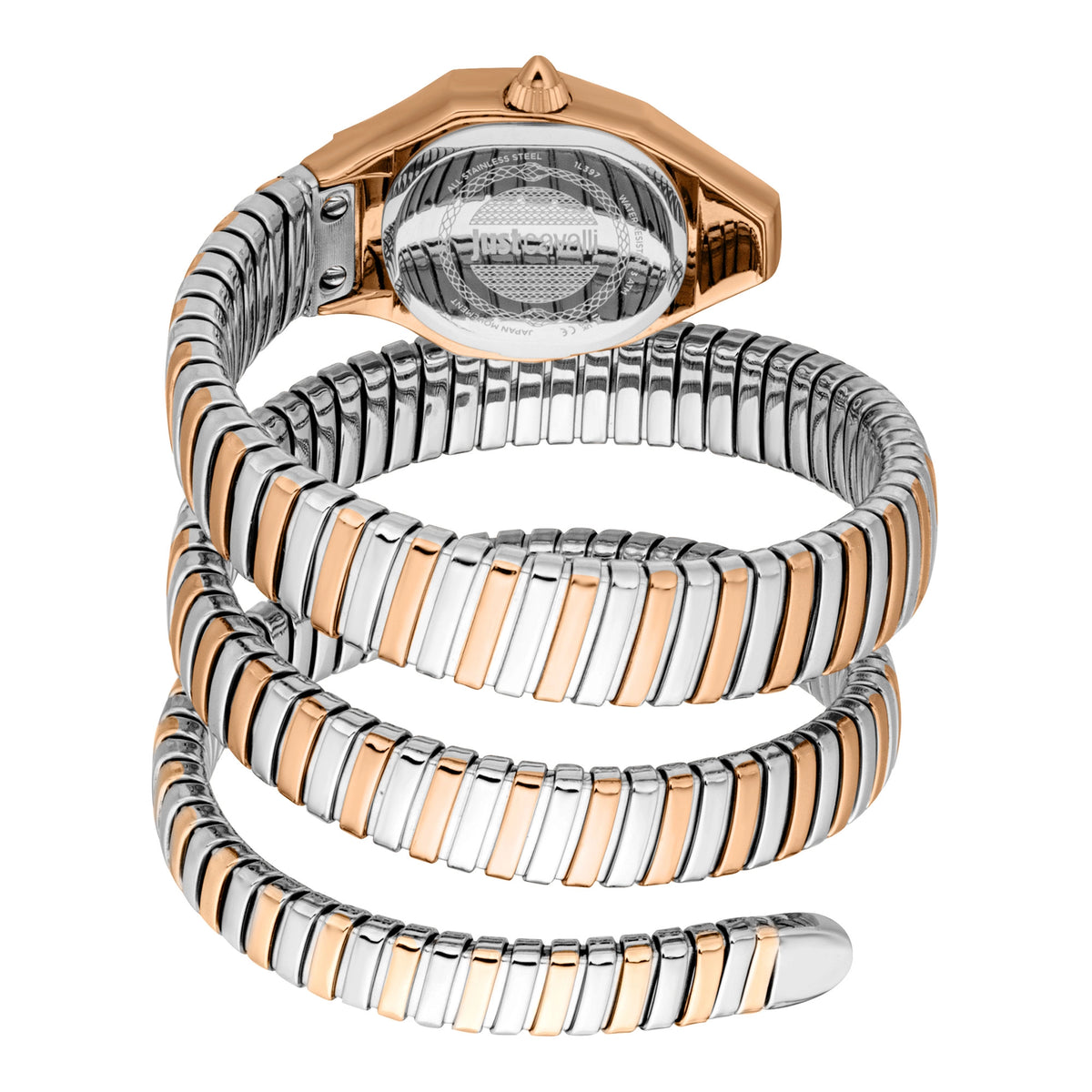 Just Cavalli Just Cavalli Signature Snake Lunara Silver Rose Gold Blue — immagine 2